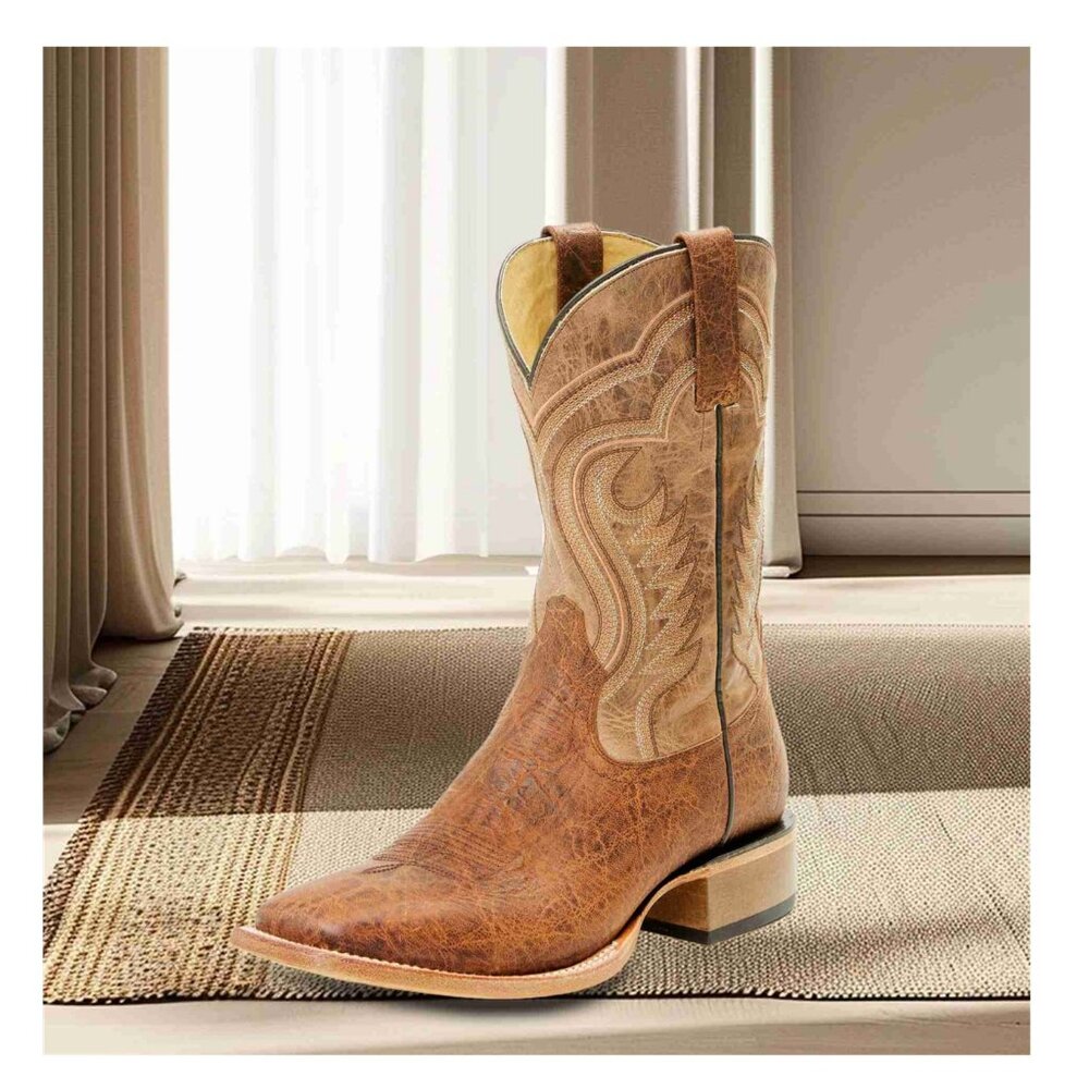 Cody James Mens Cognac Classic Western Silhouette Boots